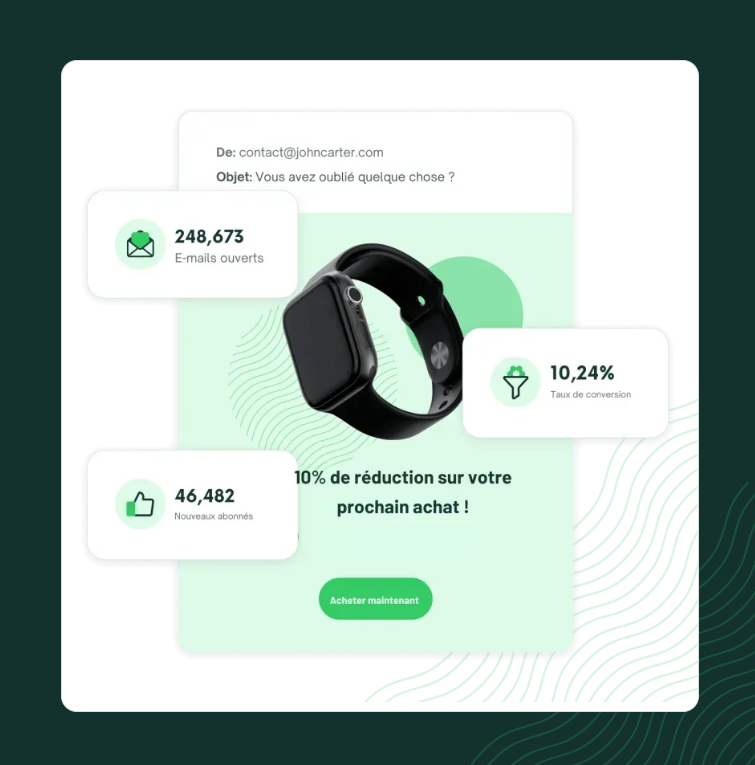 Capture d&#39;écran d&#39;un visuels créé sur le site Studios Mercurya