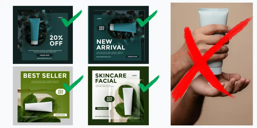 Exemple dde publication instagram pour des publicité ecommerce