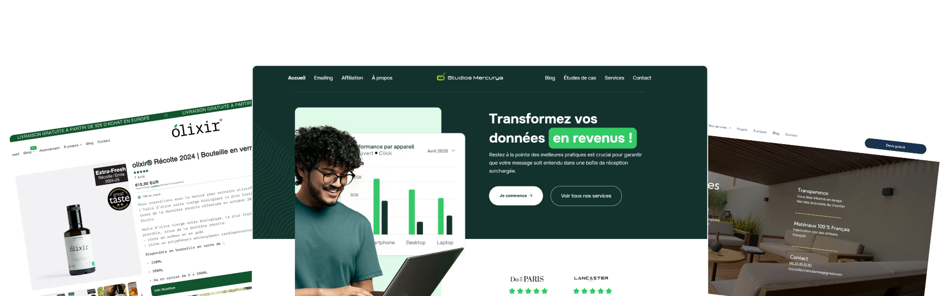 Home page d&#39;un site webflow de lead magnet et emailing de masse