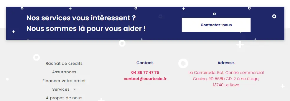 Un CTA visible sur un site de courtier en rachat de crédit