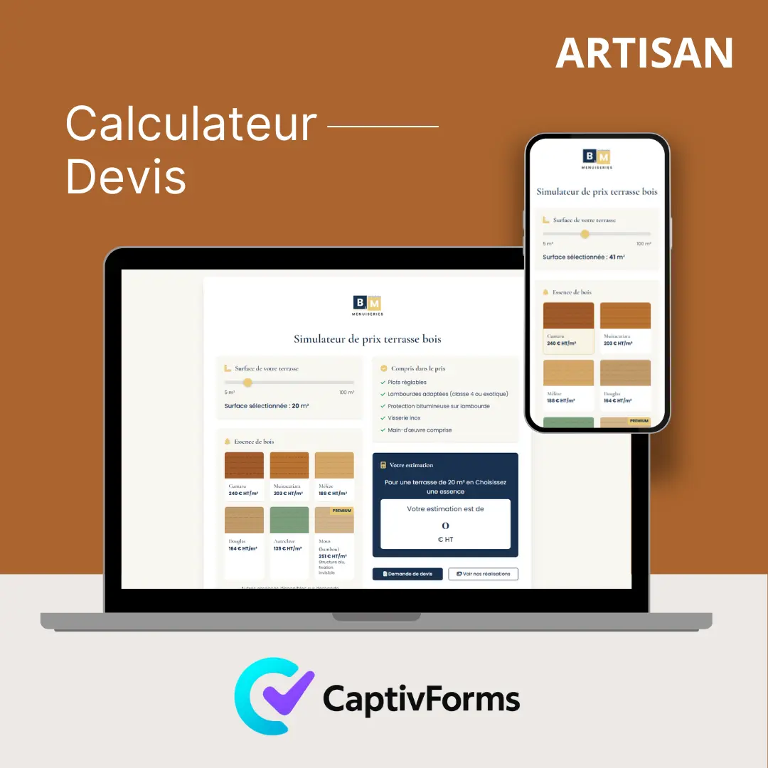 Calculateur de devis pour terasse en bois