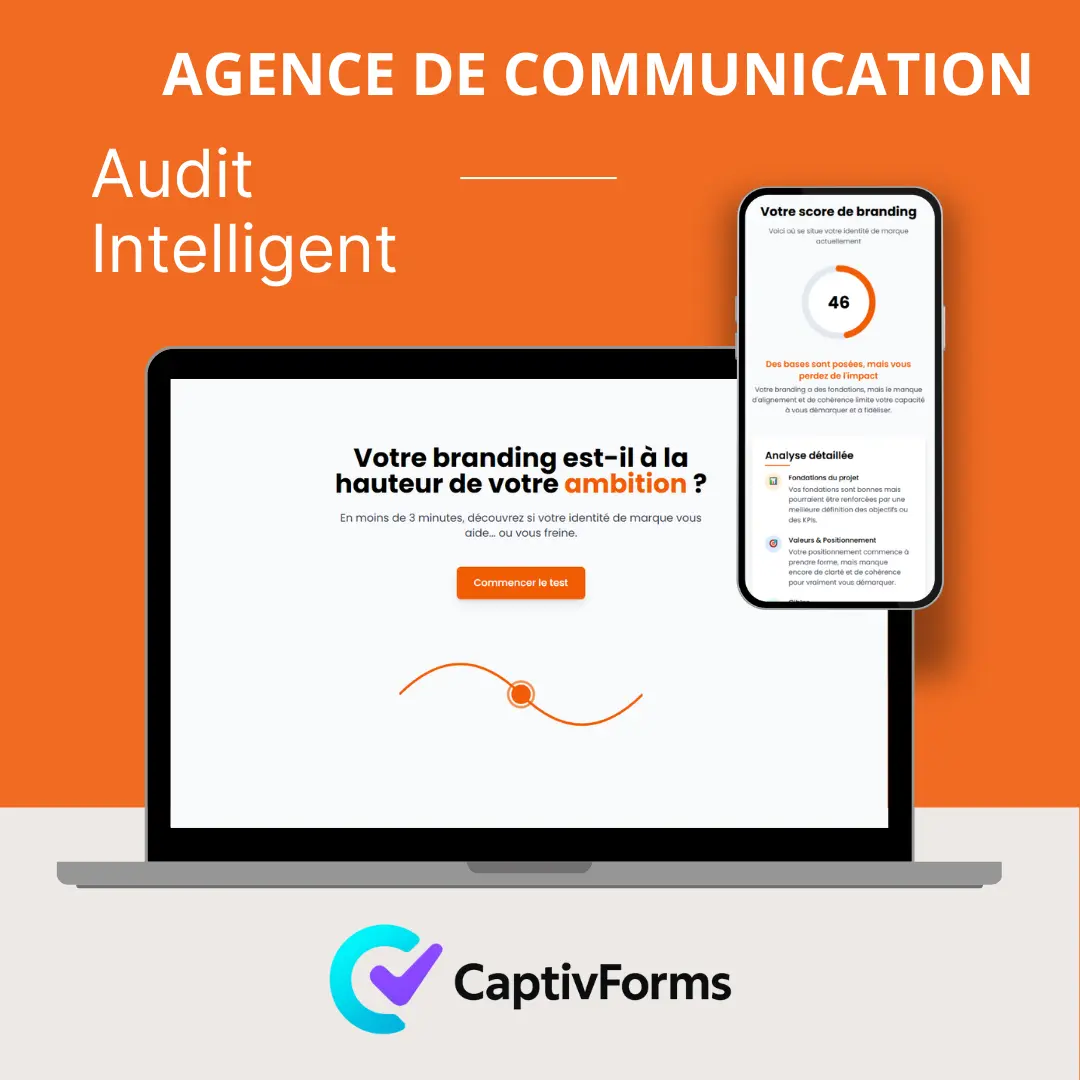 Formulaire intelligent audit pour société de branding