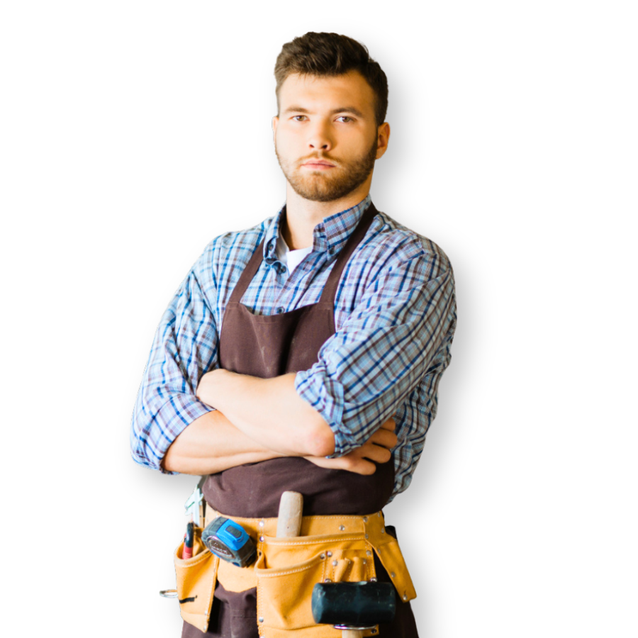 Menuisier qui croise les bras