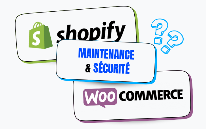 Shopify vs woocommerce maintenance et sécurité