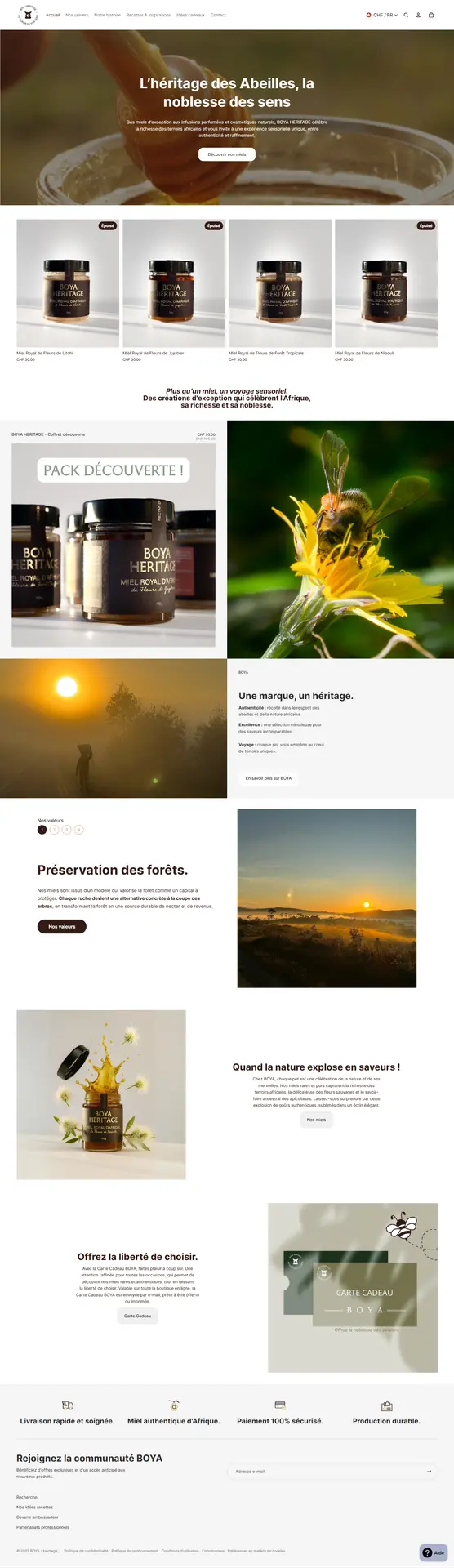 Page de collection de catégorie produit, un site e-commerce créé par Xelico