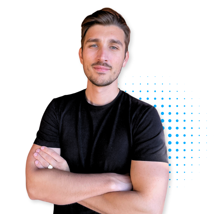 Antoine Baudinat qui croise les bras d&#39;un air confiant