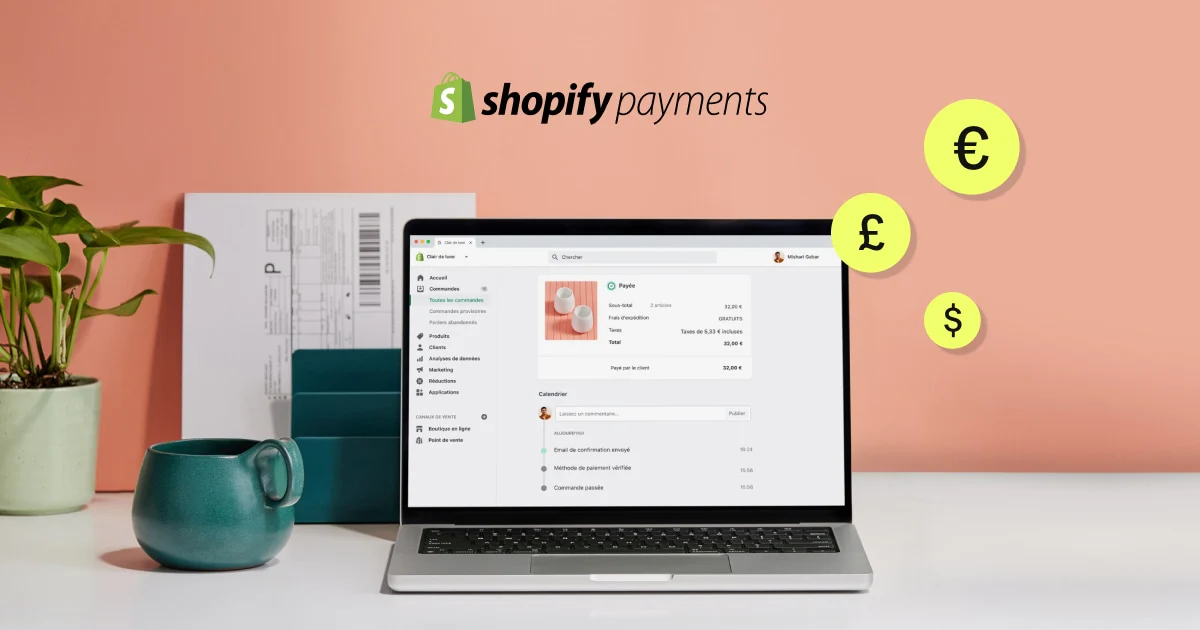 Image mettant en avant Shopify paiement