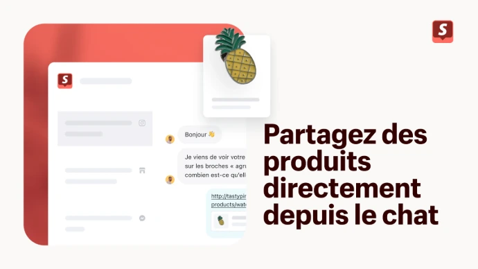 Présentation de Shopify Inbox : fonctionnalité d'ajout de produit au chat