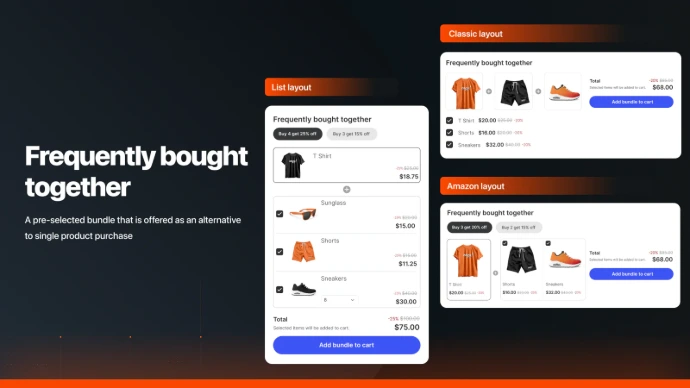 Upsell : fréquemment acheté ensemble