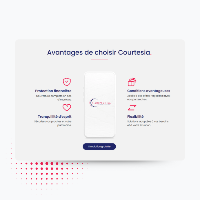 une page web de Courtesia