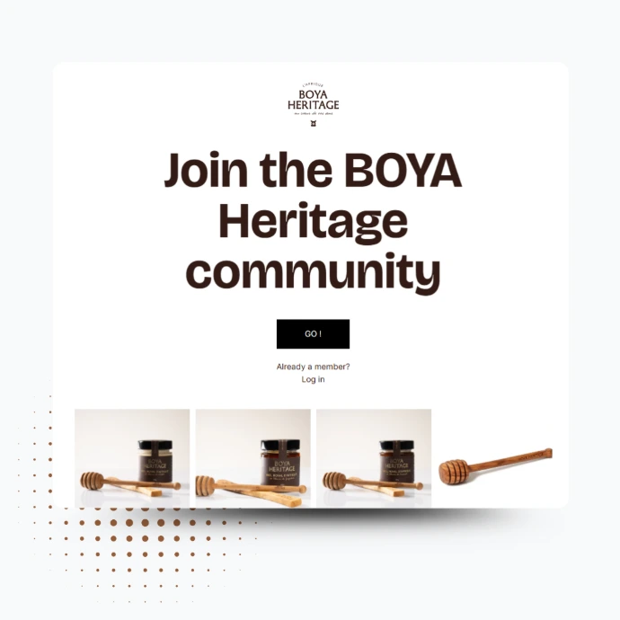 page d'introduction d'un programme d'affiliation