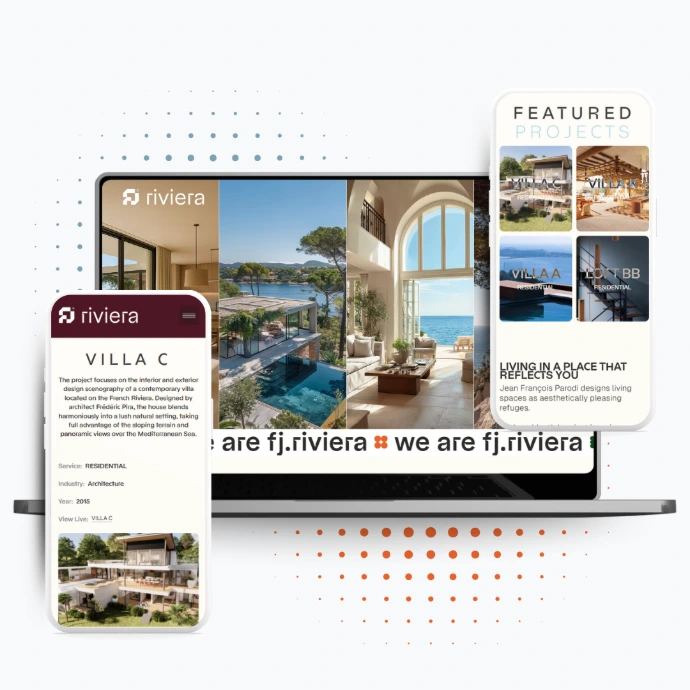 Mockup d'un site webflow réaliser par Xelico